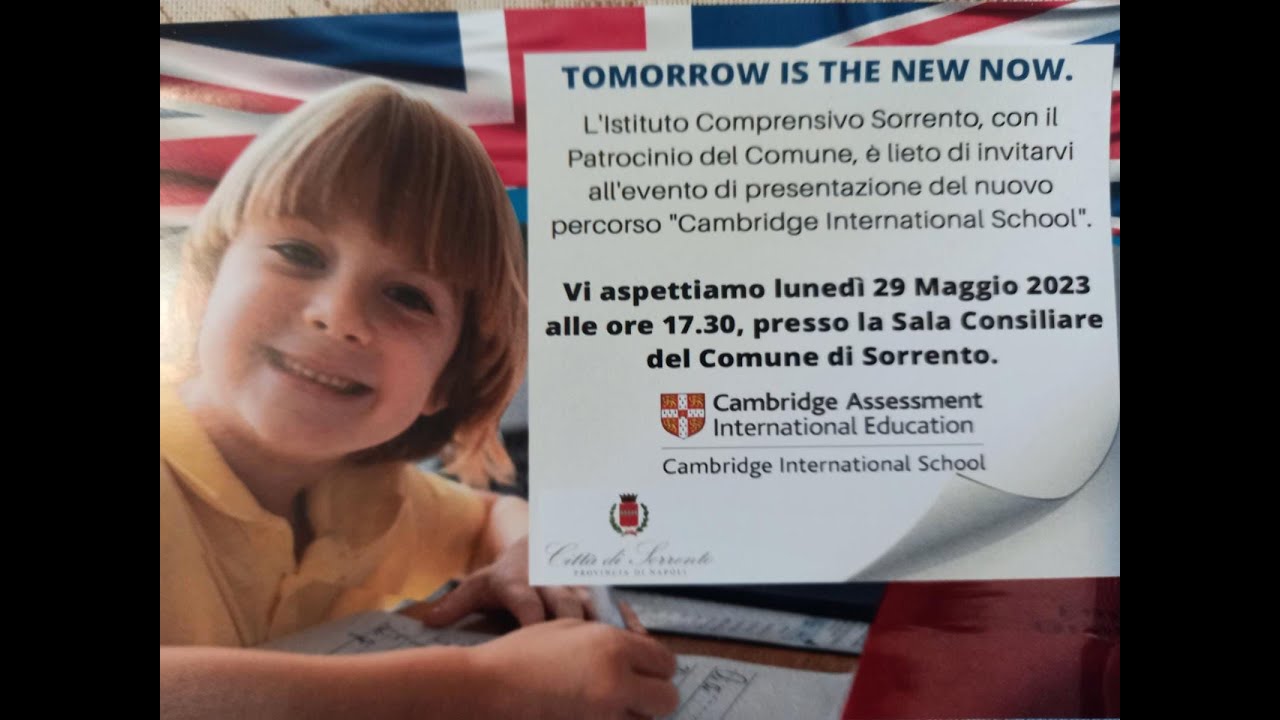 Tomorrow  in the new now - Cambridge International School- School -Sorrento   29/05/2023