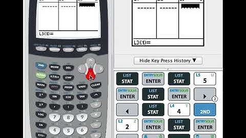 TI 84 Video  Entering and Editing Data Lists