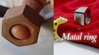 diy ring from a nut ( with common tools)