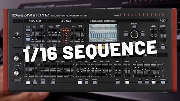 1/16 Sequence with Behringer DeepMind 12 [Synthesizer Demo] (No Talking)