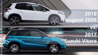 Welcome to the video comparison between 2018 peugeot 2008 vs 2017
suzuki vitara. please note that this is only a technical comparison,
based solely on techni...