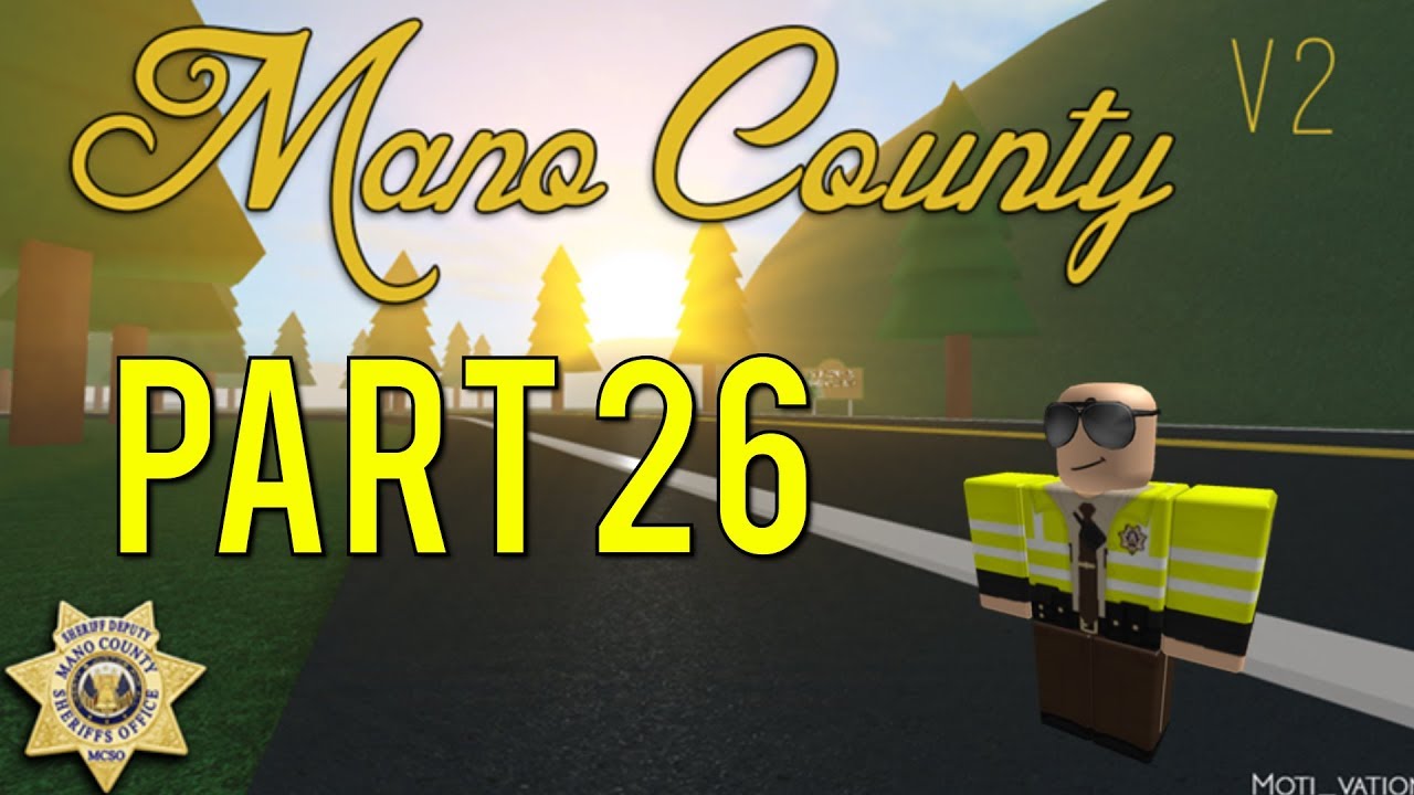 Roblox Mano County Patrol Part 26 I M Lieutenant Youtube - high risk stop turns in to pursuit roblox mano county