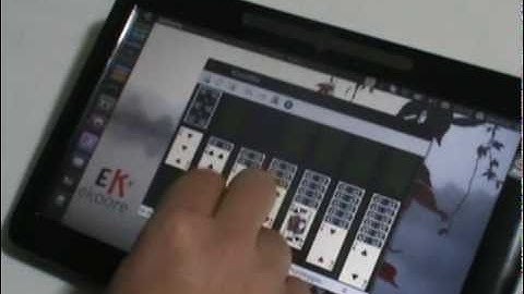 Ekoore ET10TA Tablet PC con Unity in Ubuntu 10.10 maverick meerkat