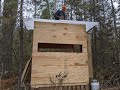 Grandpa's Deer Stand. A comfortable spot for Grandpa or anyone else to sit when its cold.