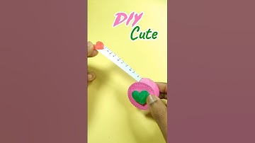 DIY কাগজের পরিমাপ টেপ #shorts #craft #art #love