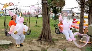 Funny Inflatable Unicorn Costume Kids Inflatable Unicorn
