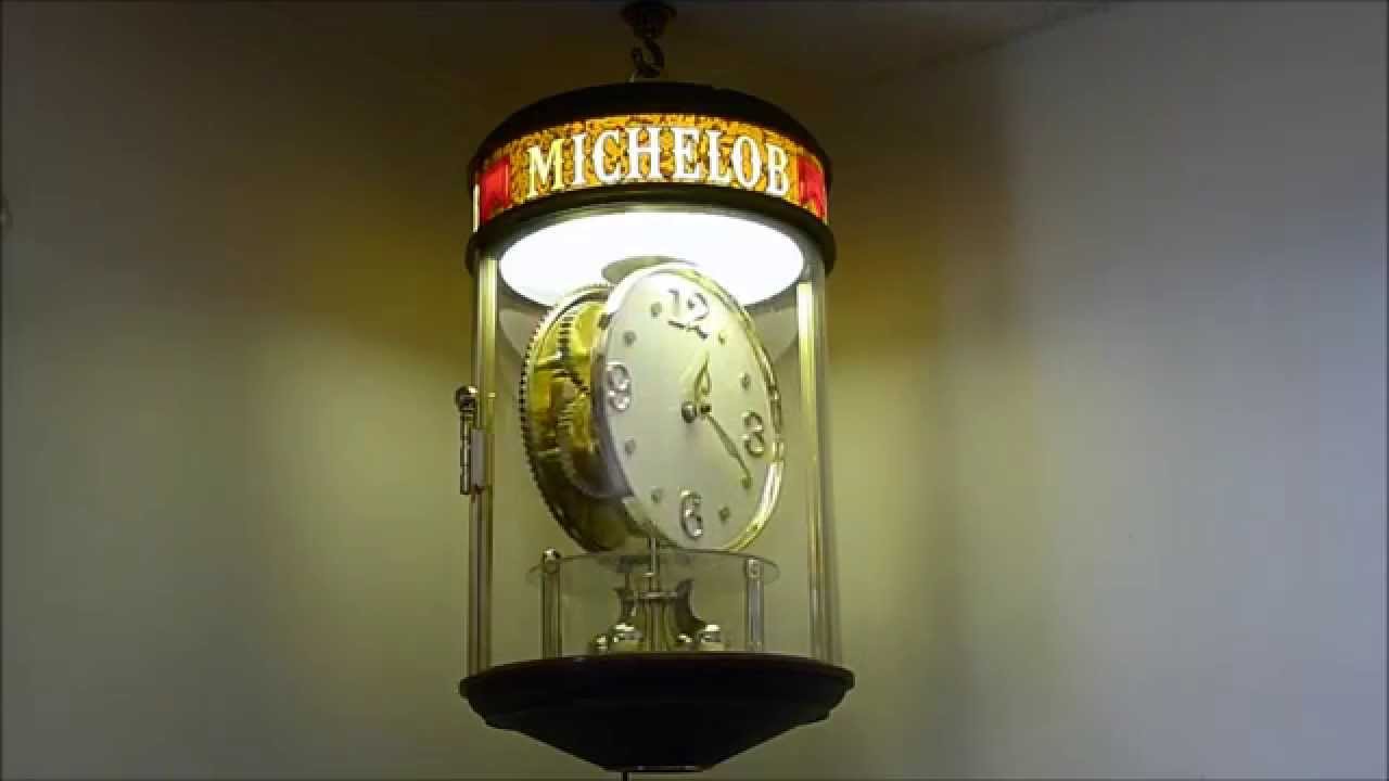 Vintage Michelob Animated Clock Motion Beer Sign - YouTube
