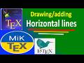 Adding horizontal lines in Latex