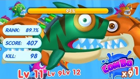 🐠🐡🐟Fish Evolution Max Levels Walkthrough Gameplay Part 19 (iOS Android)
