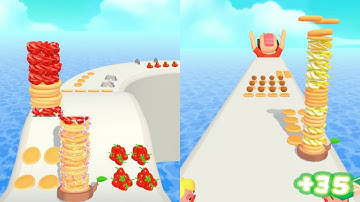 Pancake Run Mobile Game Android Gameplay Walkthrough #35