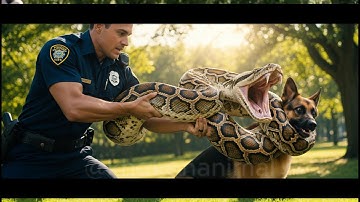 Fearless Heroes Battle Giant Python to Save a Loyal Dog 🐕💪#video #rescue #dog #snake #viralvideo