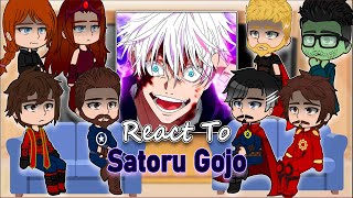 Avengers React To Satoru Gojo [Part 1-2]| Gacha React | Full Video