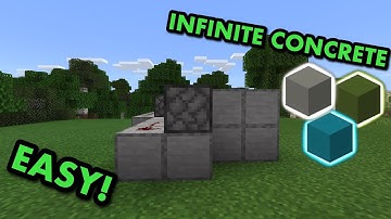 SIMPLE 1.21 AUTOMATIC CONCRETE FARM TUTORIAL in Minecraft Bedrock (MCPE/Xbox/PS4/Switch/Windows10)