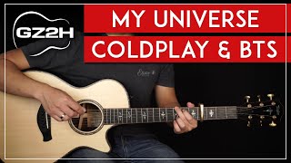 My Universe Guitar Tutorial Coldplay BTS Guitar Lesson |Easy Chords + No Capo|