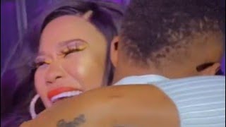 Brown Mauzo surprised his bae Vera Sidika as she made a club appearance/Performing Utanizalia song.