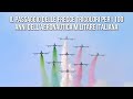 Il passaggio delle frecce tricolori per i 100 anni dell&#39;Aeronautica militare italiana