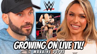 MAXXINE DUPRI SPEAKS ON GROWING ON LIVE TV!! (WWE Podcast)