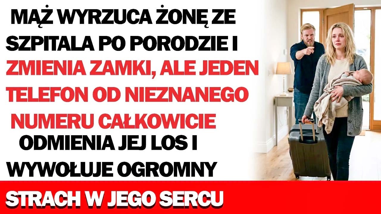 O drugiej w nocy, na szpitalnym łóżku, dostałam wiadomość od męża: „Zrób z tym dzieckiem, co chcesz. Ja go nie chciałem. Nie wracaj do domu. Zamek jest wymieniony.” Urodziłam dwanaście godzin...