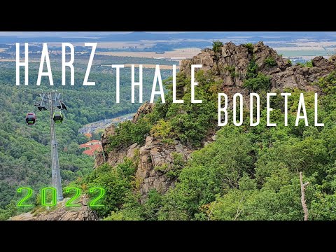 Thale im Harz Bodetal Hexentanzplatz Seilbahnen Rosstrappe 2022