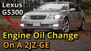 Changing Engine Oil on a 2JZ  Lexus GS300