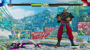 Sagat Vs Juri (Cpu Level 8) Street Fighter V:CE