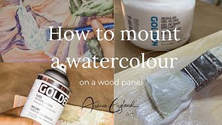 HOW TO PROTECT WATERCOLOR PAINTINGS WITHOUT GLASS - Dorland's Wax Medium &  Liquitex Gloss Varnish 