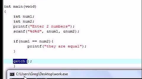 C Programming Tutorial   4   If Statement Decision
