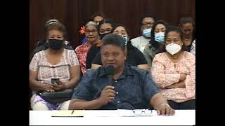 Confirmation Hearing Mr Gustav Aitaro On His Appointment As Minister Of State 082621