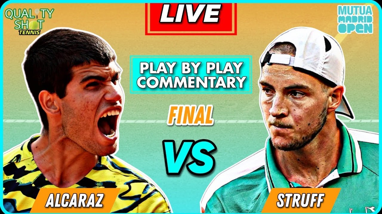 🎾ALCARAZ vs STRUFF ATP Madrid Open 2023 Final LIVE Tennis Play-by-Play Stream