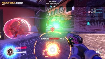 D.Va blocks Zarya