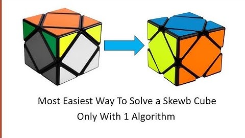 How to solve a Skewb Cube in Hindi.