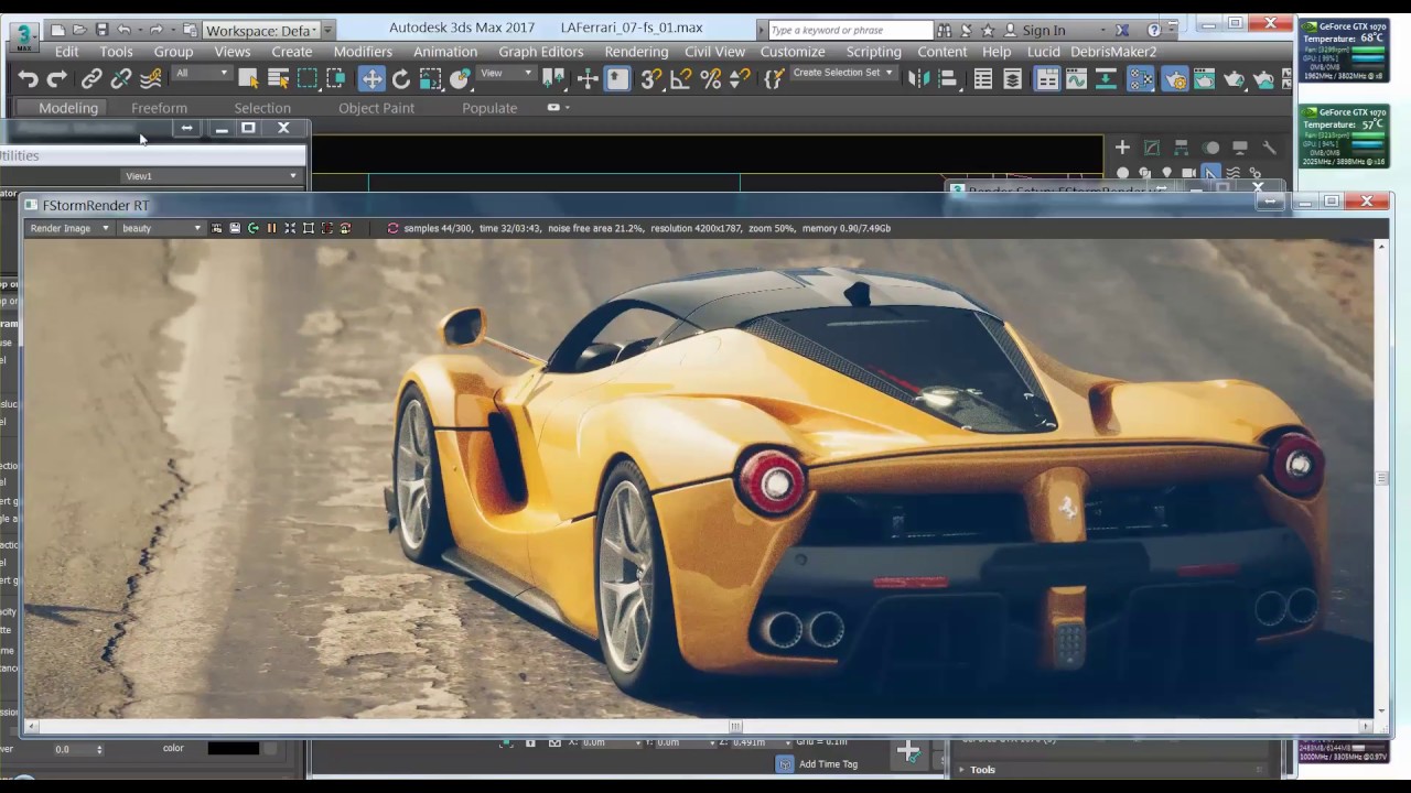 Fstorm Render - 2X GTX Speed test - YouTube