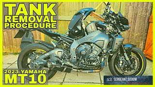 Tank Removal & O2 sensor Locations | 2023 Yamaha MT10