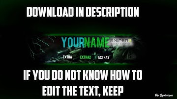 Paint.NET Banner Template #3: Sniper Ghost Warrior 3 Theme | FREE TEMPLATE