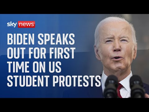 US President Joe Biden expected to deliver response to student protests