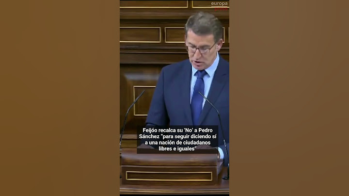 Feijóo recalca su 'No' a Pedro Sánchez