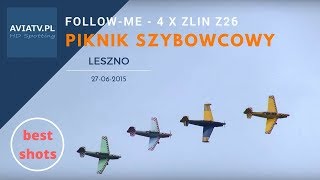Follow-me - 4 x Zlin Z26 - Leszno 2015