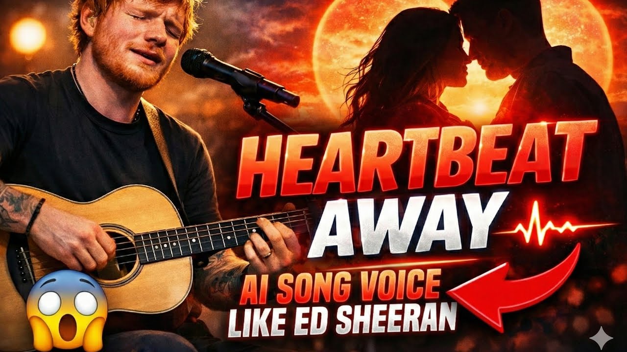 Heartbeat Away - Ed Sheeran | Ed Sheeran Inspired Midnight Missing Love Song (Lyrical Video)