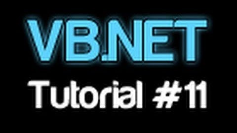VB.NET Tutorial 11 - Linking Forms (Visual Basic 2008/2010)
