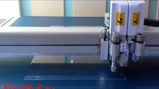 CB03 - планшетный режущий плоттер - резка мягкого стекла толщиной 3 мм - cut soft glass with 3mm screenshot 5
