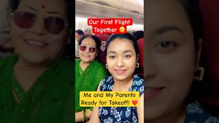 Our First Flight Together 😊 | Family Time in the Air #shorts #buddhaair #cabin #flight #flights