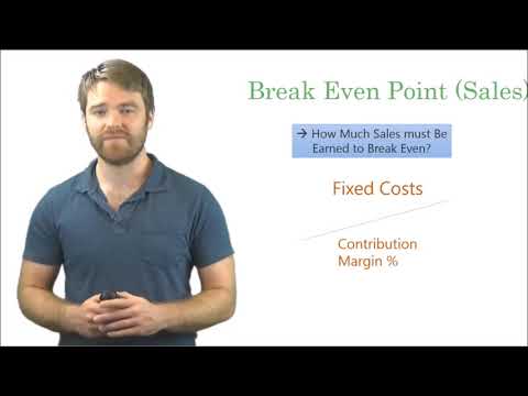 Video: How To Calculate The Break-even Point