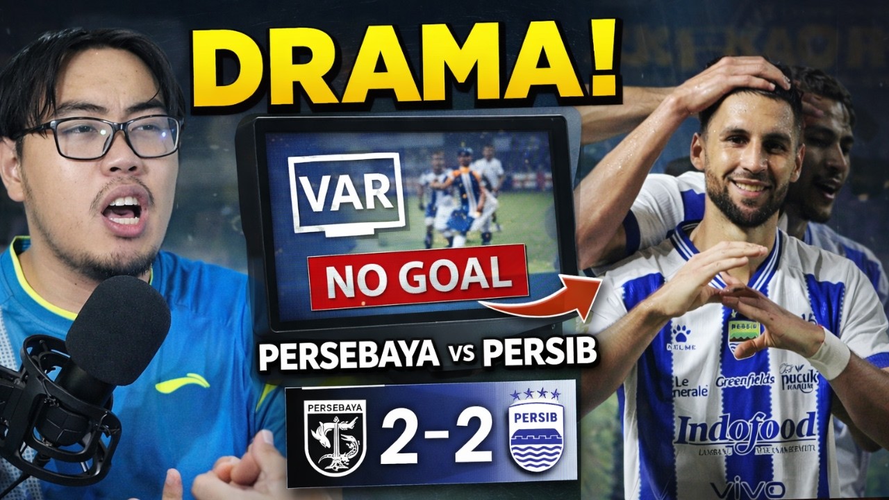 DRAMA WASIT & VAR! PERSIB SUKSES CURI 1 POIN PENTING DARI MARKAS PERSEBAYA SURABAYA 😮 | BOBOTALK 43