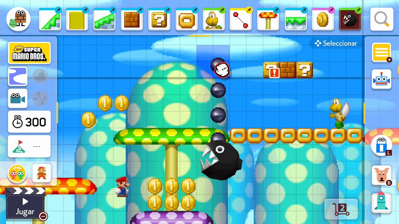 New Super Mario Bros DS Gamestyle in Mario Maker 2 | Preview #3