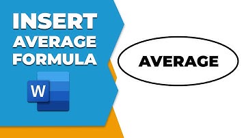 How to insert average formula in Microsoft word table