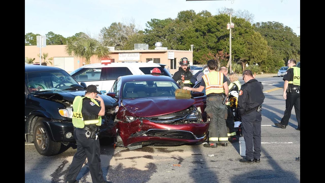 Car accident at Eglin Parkway and Hollywood Boulevard YouTube