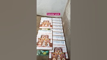 Calendar Print Video #shorts #video #art #handlattering #calendar #printing #2025 #year