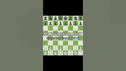 "The Deadly MATOVINSKY GAMBIT-- win in 10 Moves!" 🔥#chess #short #chessgame