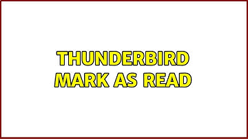 thunderbird mark as read