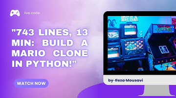 Live Coding Super Mario Game in Python | Full Tutorial + Gameplay